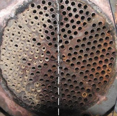 Before and after heat exchanger.